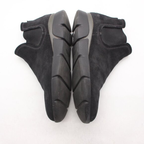 Santoni Chelsea Ankle Boots Mens Size UK 7 Black suede Leather Pull on Shoes main image 6
